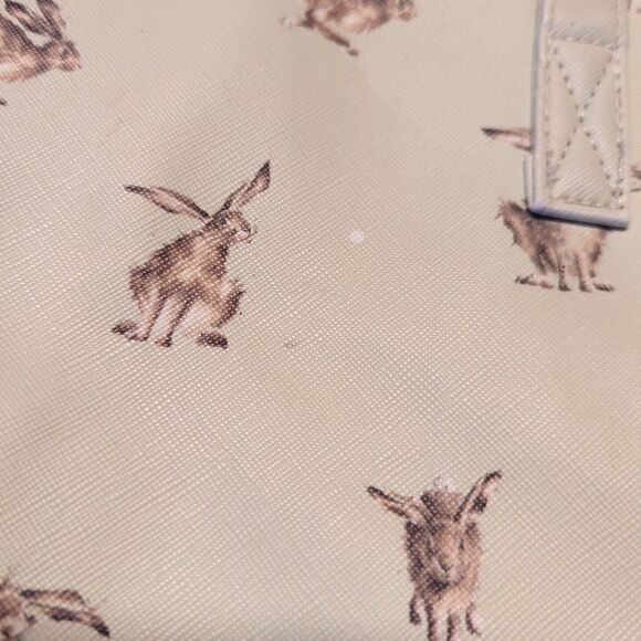 Wrendale Designs By Hannah Dale Hate Brained Tote Bag Bunny Rabbit Purse - Picture 5 of 16